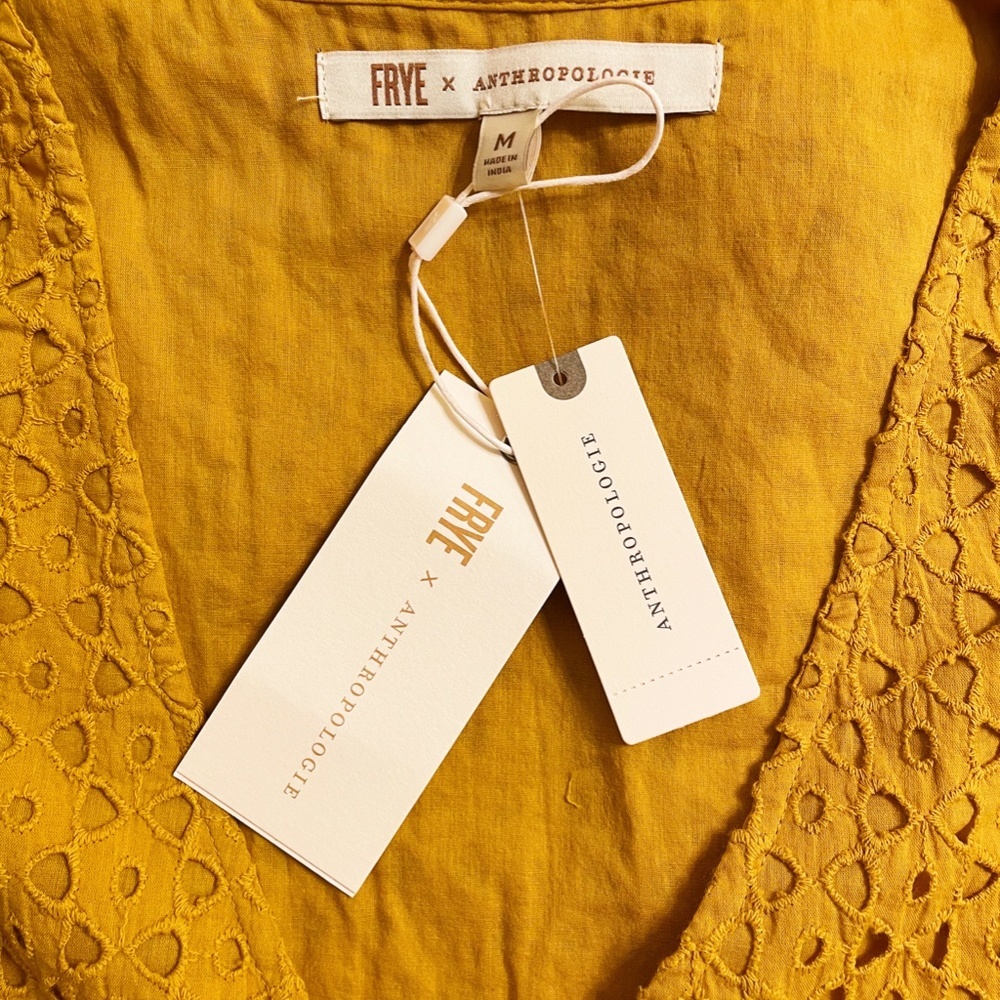 Anthropologie Nuri Eyelet Wrap Dress - Picture 6 of 11
